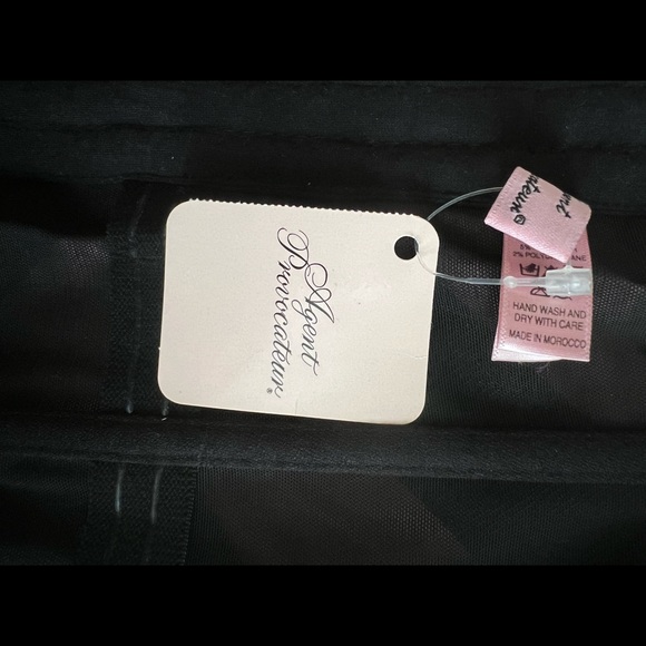 NWT agent provocateur block stripe satin corset - Picture 5 of 8